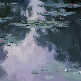 印花矢量圖 藝術(shù)效果 水彩 生活元素 湖泊 免費素材