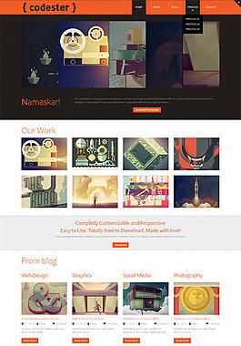 大氣HTML5網站模板