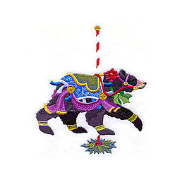 位圖 繡花 民族風(fēng) 動物 熊 免費素材
