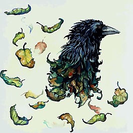 印花矢量圖 藝術(shù)效果 水彩 動物 鳥 免費素材