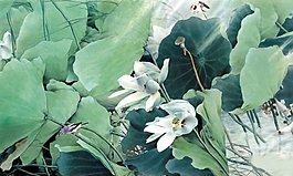 位圖 寫意花卉 植物 花朵 免費素材