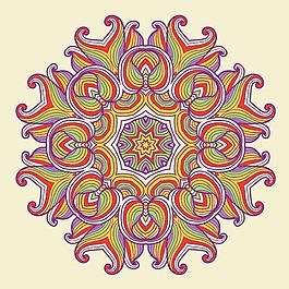 印花矢量圖 幾何專題 花紋 佩斯利渦旋紋 歐式花紋 免費素材