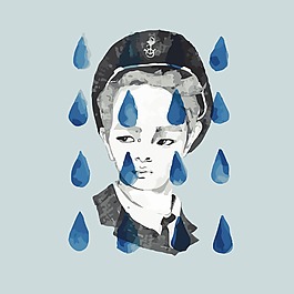 印花矢量圖 人物 男人 生活元素 帽子 免費素材