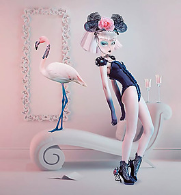 位圖 插畫師 Natalie Shau 詭異唯美插畫 免費素材