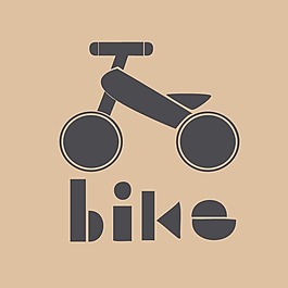 印花矢量圖 交通工具 自行車 文字 英文 免費(fèi)素材