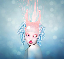 位圖 插畫師 Natalie Shau 詭異唯美插畫 免費素材