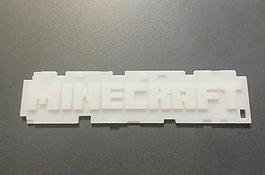 Minecraft標(biāo)志的鑰匙扣