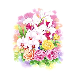 位圖 寫意花卉 植物 花朵 免費素材