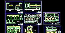 水電站廠房及廠房機(jī)組電氣施工設(shè)計(jì)圖