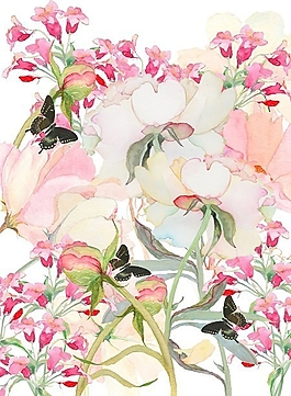 位圖 寫意花卉 植物 花朵 免費(fèi)素材