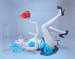 位圖 插畫師 Natalie Shau 詭異唯美插畫 免費素材