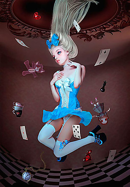 位圖 插畫師 Natalie Shau 詭異唯美插畫 免費素材