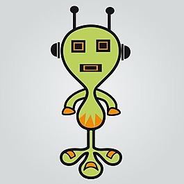 印花矢量圖 卡通 外星人專題 童裝 男童 免費(fèi)素材
