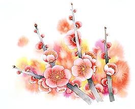 位圖 寫意花卉 植物 花朵 免費(fèi)素材