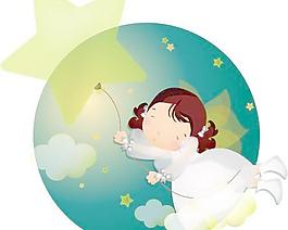 韓國女孩兒童矢量圖038