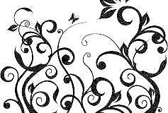 韓國(guó)潮流花紋矢量圖45