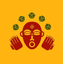 印花矢量圖 民族風(fēng) 剪紙 人物 男人 免費(fèi)素材
