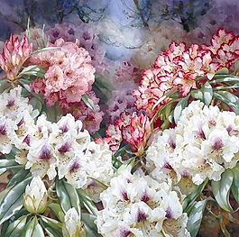 位圖 寫意花卉 植物 花朵 免費素材