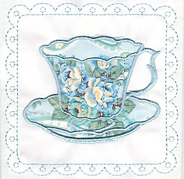 位圖 繡花 生活元素 杯子 免費(fèi)素材