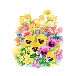位圖 寫意花卉 植物 花朵 免費(fèi)素材