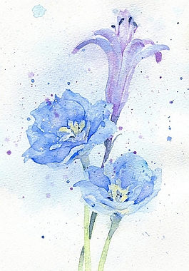 位圖 寫意花卉 植物 花朵 免費(fèi)素材