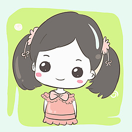 印花矢量圖 卡通 人物 女孩 免費素材