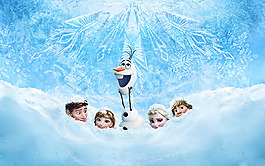 位圖 插畫 熱門動畫 冰雪奇緣 人物插畫 免費(fèi)素材