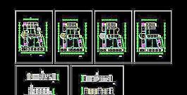 某市四層學校建筑施工圖