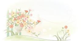 韓國(guó)植物裝飾邊框矢量圖37