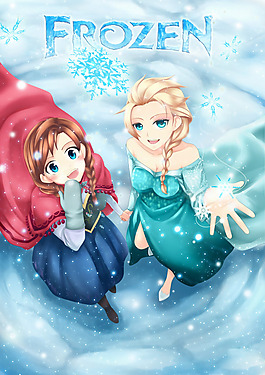 位圖 插畫 熱門動畫 冰雪奇緣 免費素材