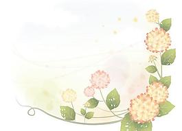韓國植物裝飾邊框矢量圖19