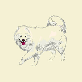 印花矢量圖 卡通 動(dòng)物 狗 免費(fèi)素材