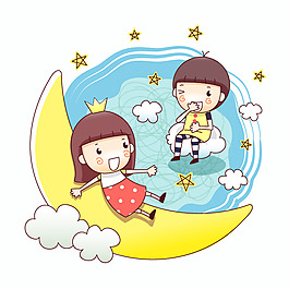 印花矢量圖 可愛卡通 人物 女孩 免費素材