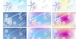 韓國夢幻背景矢量圖58