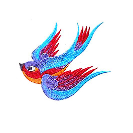 位圖 繡花 動(dòng)物 鳥(niǎo) 燕子 免費(fèi)素材