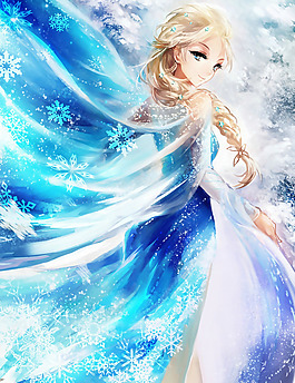 位圖 插畫 熱門動畫 冰雪奇緣 人物插畫 免費素材