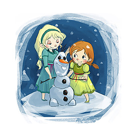 位圖 插畫 熱門動畫 冰雪奇緣 免費素材