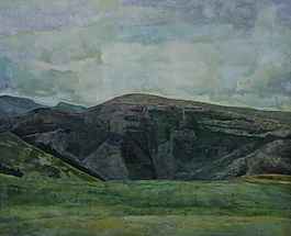 大山油画