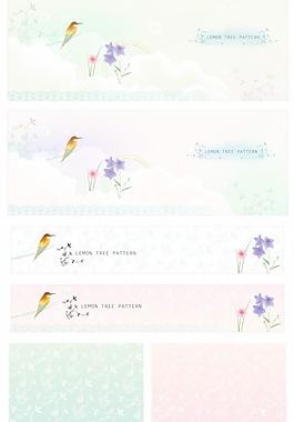 春天潮流花紋矢量圖13