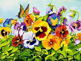 位圖 寫意花卉 植物 花朵 免費(fèi)素材