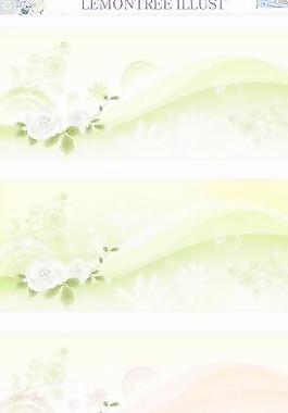 春天潮流花紋矢量圖07