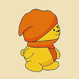 印花矢量圖 可愛卡通 動物 熊 生活元素 免費素材