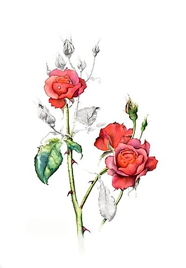 位圖 寫意花卉 植物 花朵 免費(fèi)素材