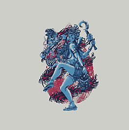 印花矢量圖 風(fēng)格 民族風(fēng) 人物 女人 免費(fèi)素材