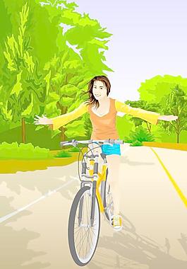 韓國春夏女性生活矢量圖12