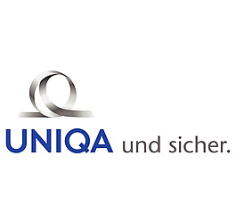 Uniqa__und_sicher__ logo設計欣賞 Uniqa__und_sicher__人壽保險LOGO下載標志設計欣賞