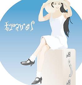 韓國(guó)白領(lǐng)女性矢量圖05