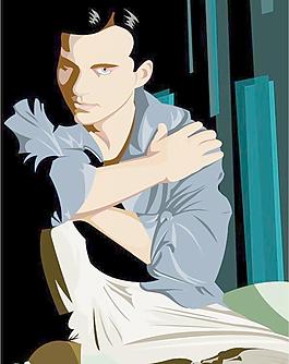 春季時(shí)尚男生女生矢量圖27