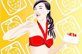 春季時(shí)尚男生女生矢量圖15