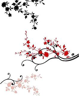 時尚花樣女人矢量圖54